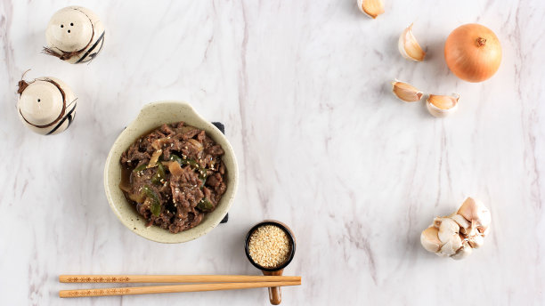 韩国菜烤肉食材图片