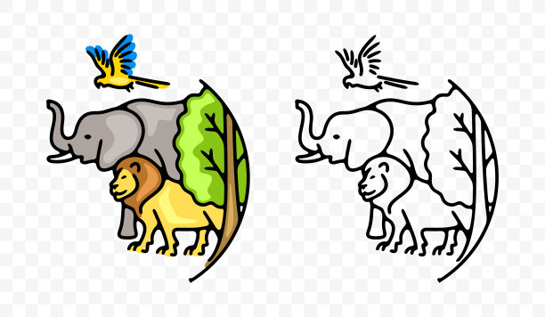 地球狮子logo