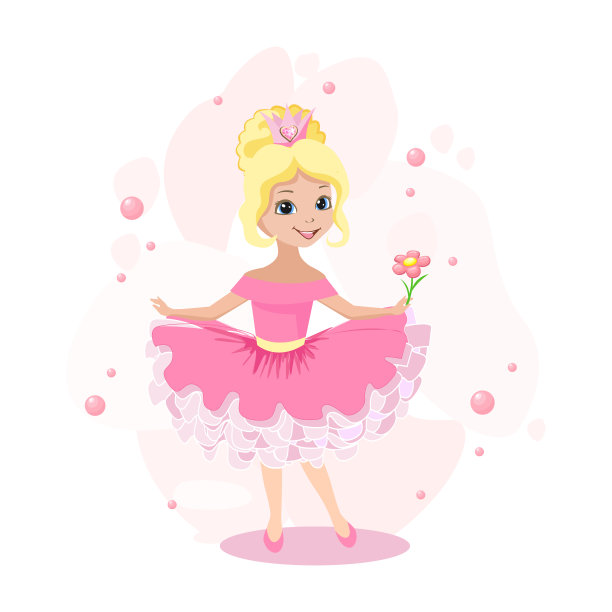 粉色连衣裙公主裙