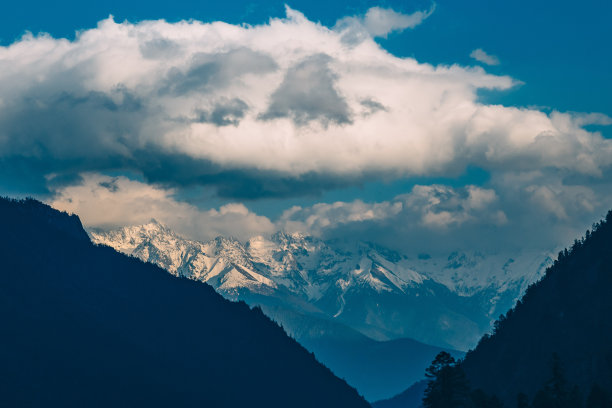 山脊,山,高山