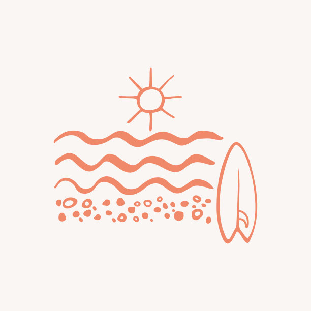 海洋冲浪板logo插图