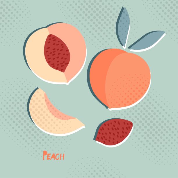 水蜜桃果汁海报设计