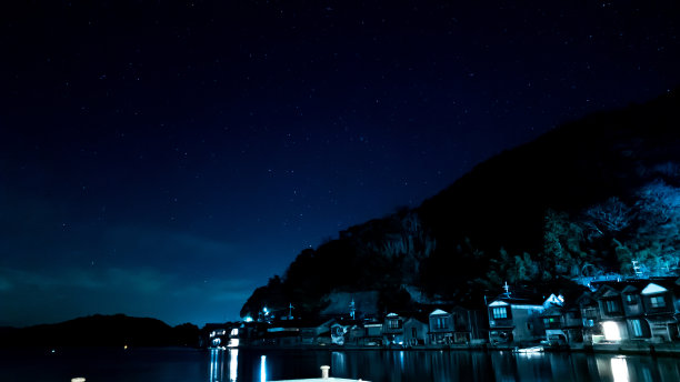 山湖月夜