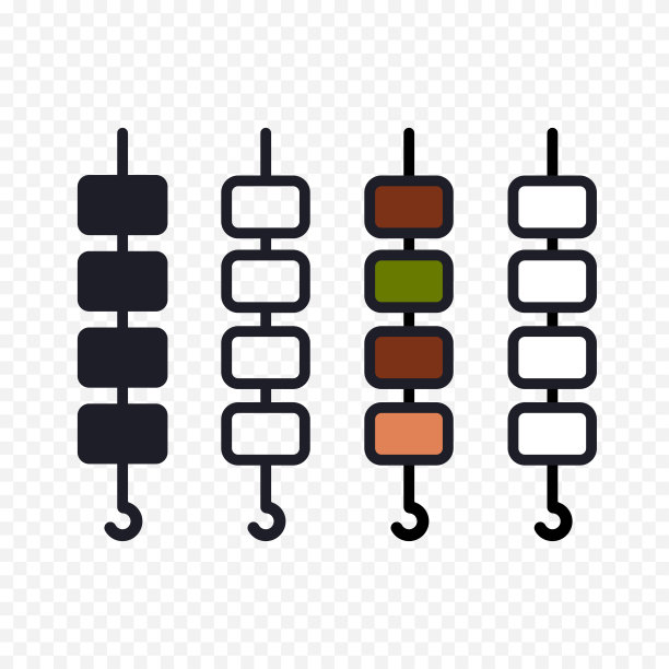 烤串创意插画