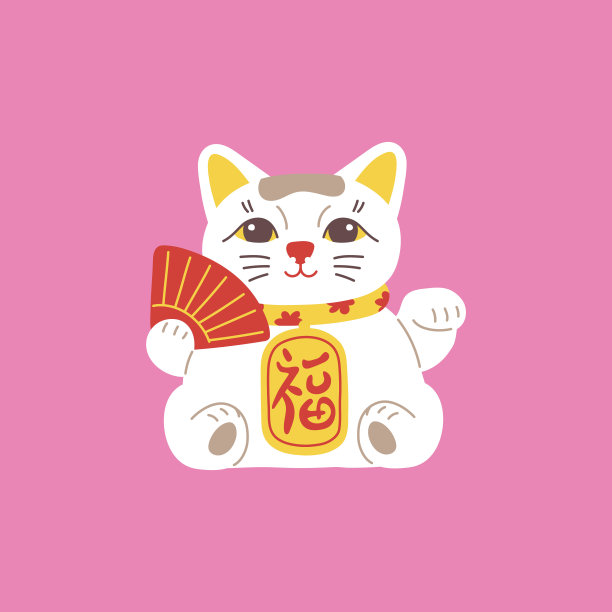 卡通小猫咪logo吉祥物