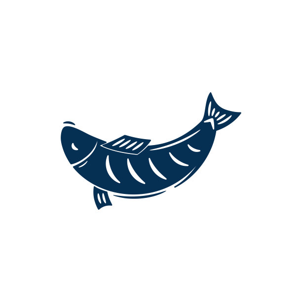 烤鱼logo标志