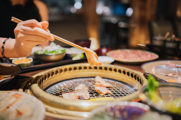 韩国菜烤肉食材图片