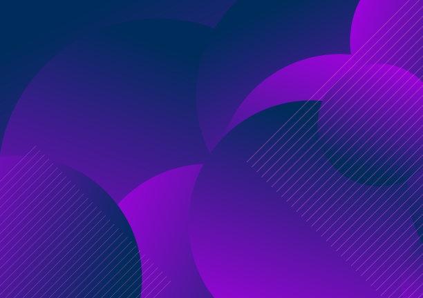 蓝紫色科技线条背景海报