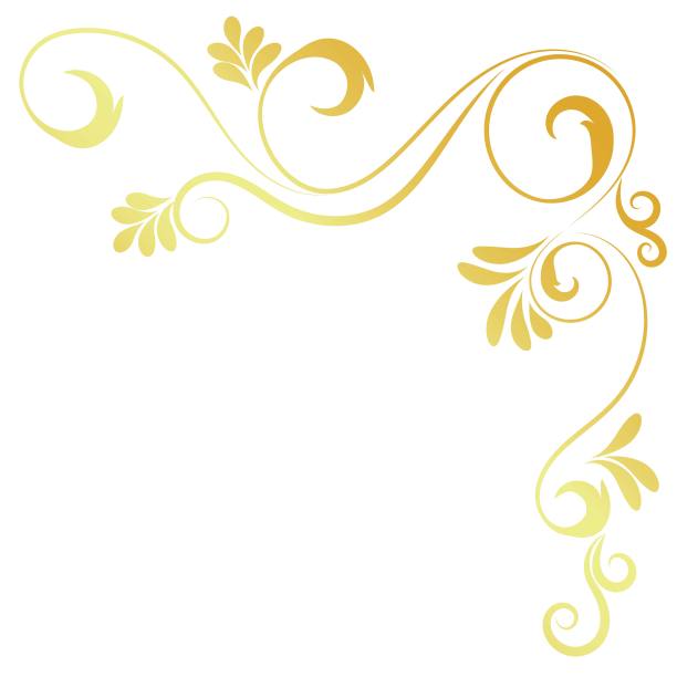 金色花纹菜谱设计