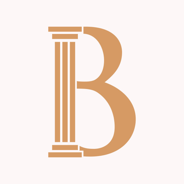 b字母标志房子logo