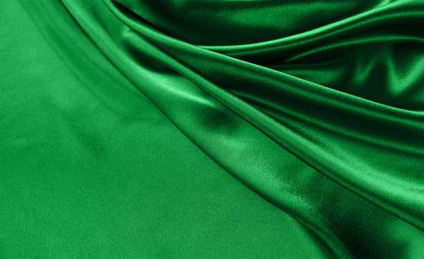 高清绿色亚麻布纹