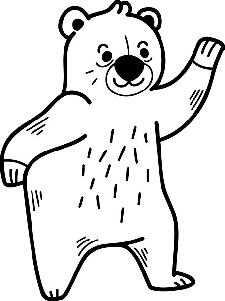 可爱小熊手机壁纸纹理