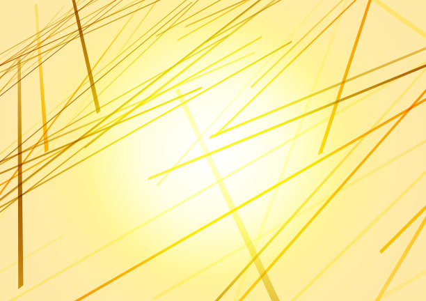 金色发光光线抽象科技线条背景
