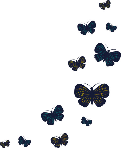 黑脉金斑蝶,蝴蝶,蛾