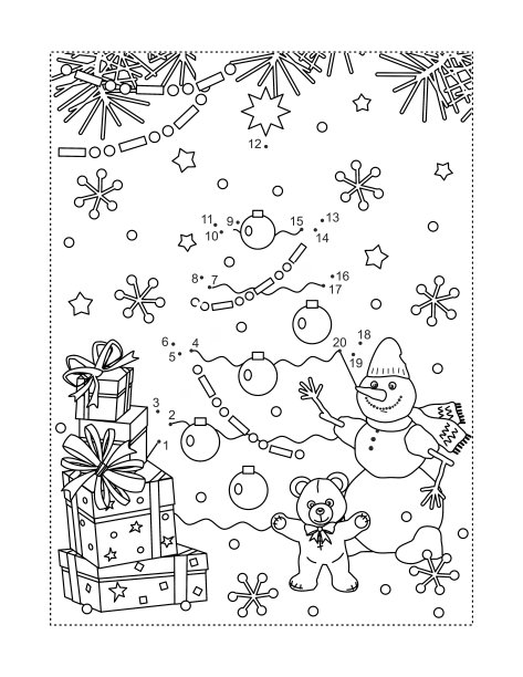 圣诞树,雪人,数学