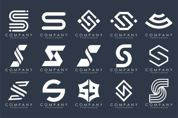 动感s字母logo设计,s标志