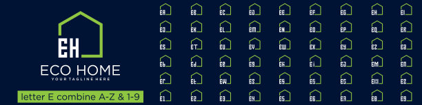e字母logo设计金融logo