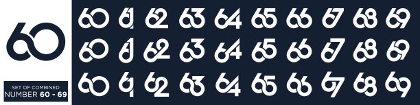 数字69字母logo