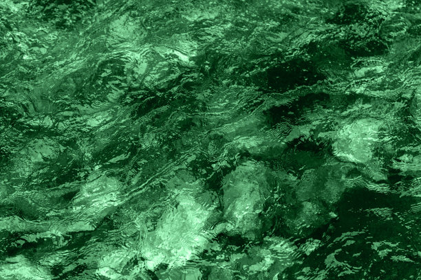 绿色渐变波浪纹理背景素材