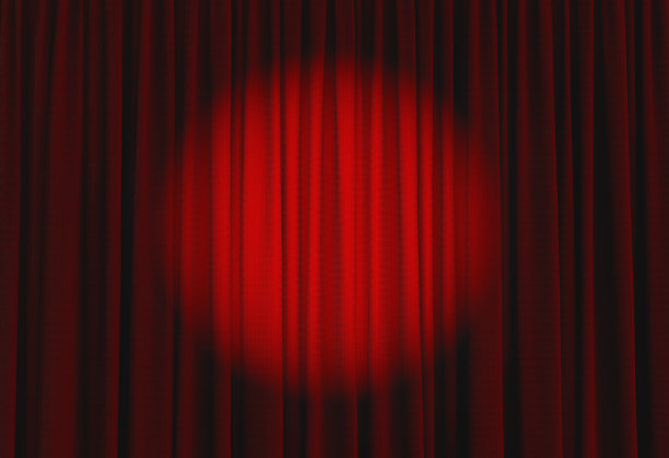 红色背景设计舞台