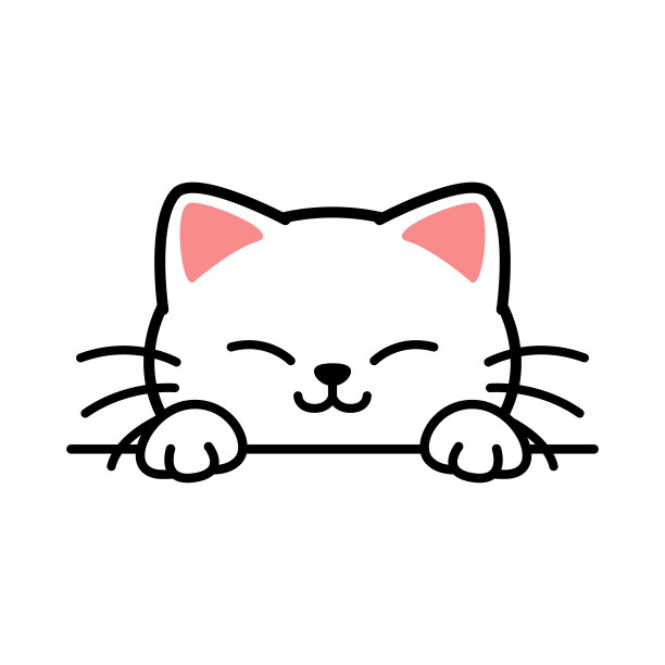 卡通小猫咪logo吉祥物