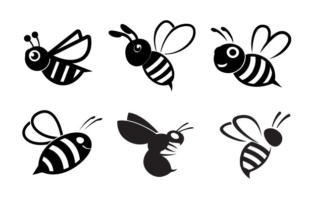 简洁蜜蜂logo