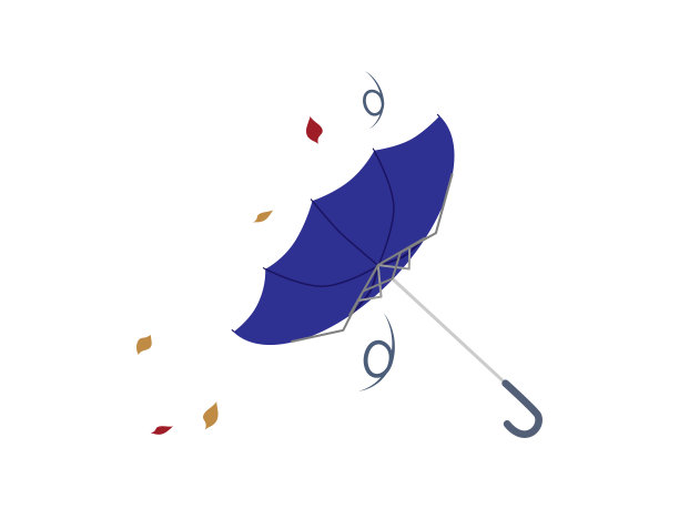 台风 打伞