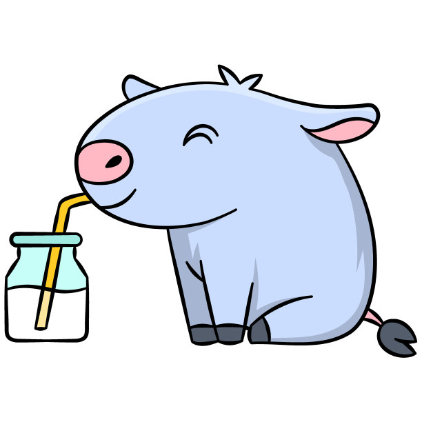 猪喝奶