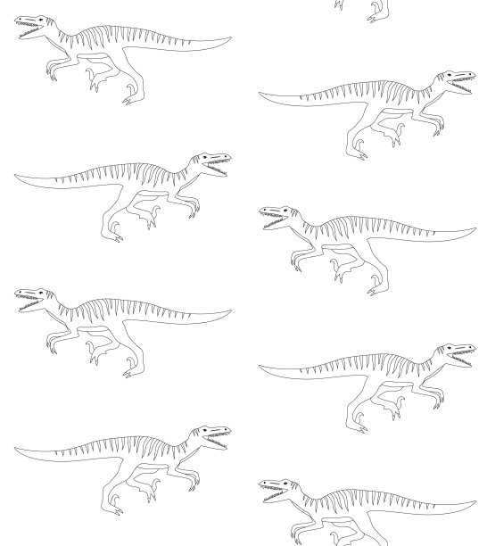 卡通可爱恐龙动物插画插图图片