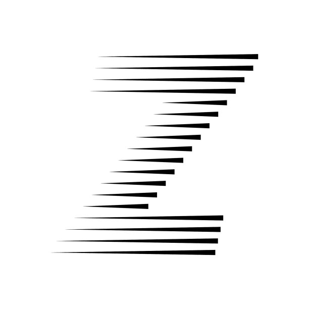 z字母简约logo设计