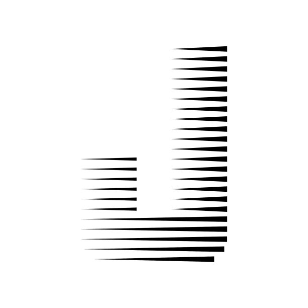 简洁j字母logo设计