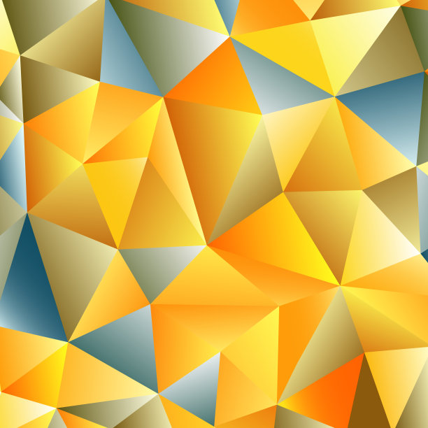 橙色立体几何抽象拼接高清背景