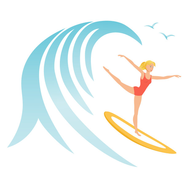 海洋冲浪板logo插图