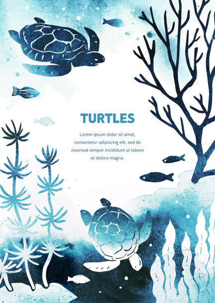 水彩世界环境日海报