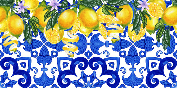 柠檬插画图片 