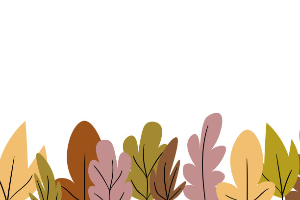 棕色植物抽象插图