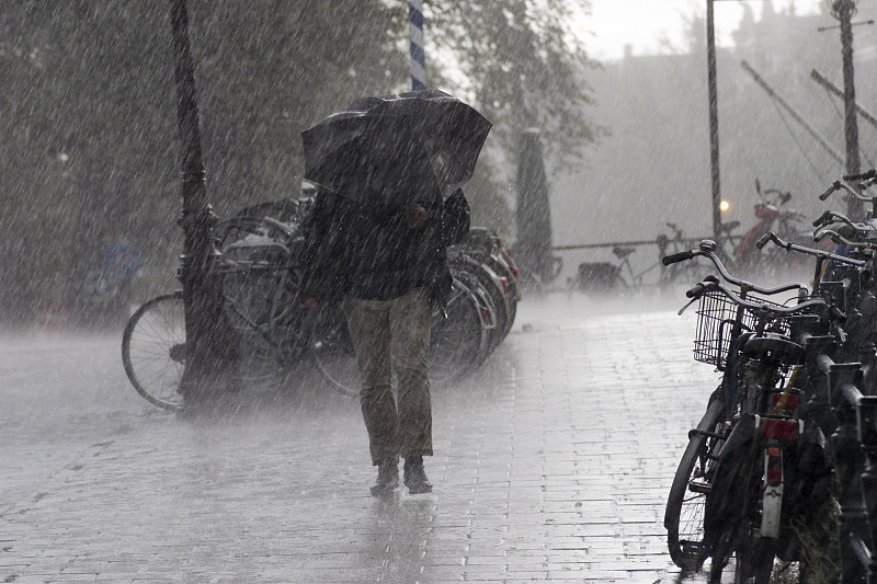 雨,季候风,暴雨,暴风雨,飓风,伞,风,荷兰,全球变暖,天气
