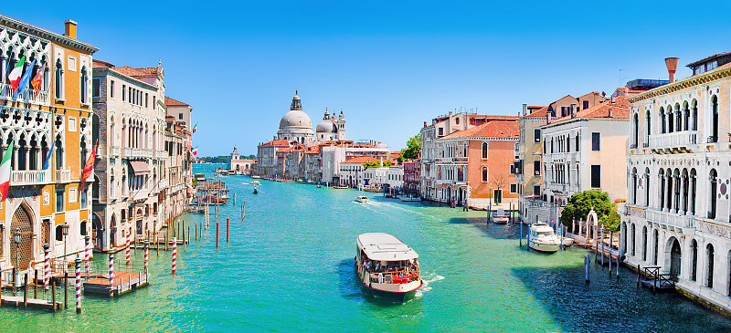 运河,都市风景,意大利,威尼斯,白昼,晴朗,水,天空,威尼托大区