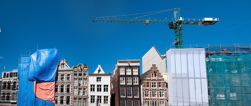 羅金,建筑业,阿姆斯特丹,影像年代,天空,留白,外立面,水平画幅,墙,运河
