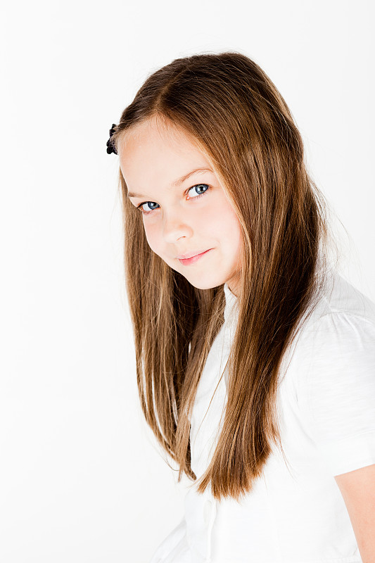 肖像,女孩,垂直画幅,正面视角,美,学龄前,注视镜头,美人,白人,特写