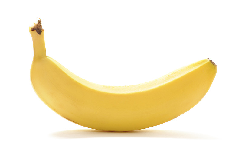 香蕉,水果,背景分离,饮食,水平画幅,无人,白色背景,热带水果,白色,黄色