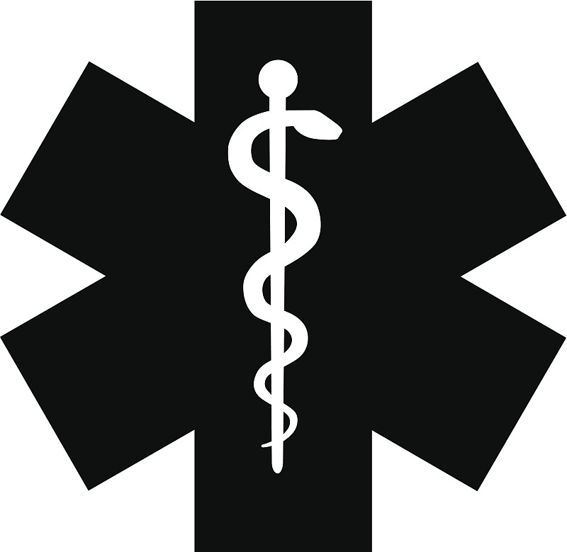 紧急出口标志,医疗标志,双蛇杖,急救员,蛇,急救服务职业,星形,十字形,符号