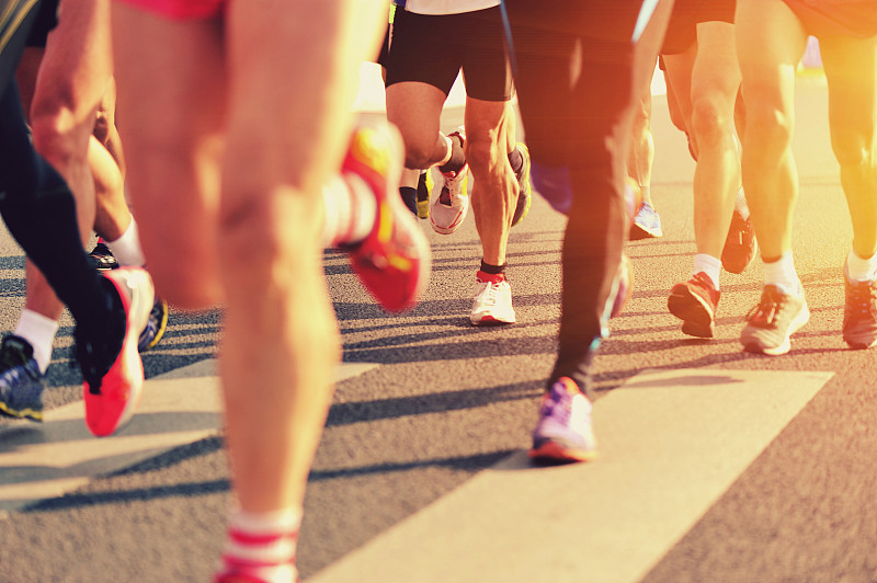 腿,马拉松赛跑,四肢,水平画幅,古典式,人群,健康,户外,运动员,男性