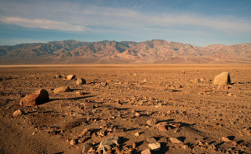 黎明,自然美,西撒哈拉沙漠,恶水盆地,沙漠,低视角,在底端,水平画幅,无人,户外