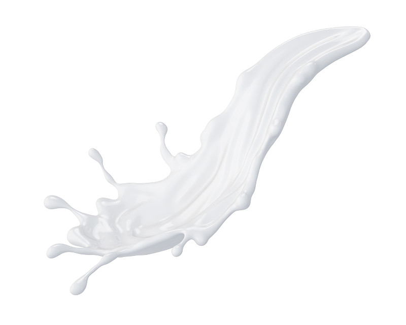 白色,三维图形,白色背景,液体,牛奶,奶油,水平画幅,形状,绘画插图,鸡尾酒