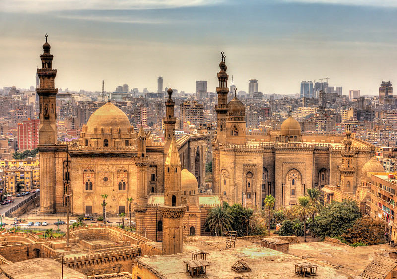 清真寺,苏丹,全景,阿拉巴马州,灵性,水平画幅,古老的,埃及,半球体,户外