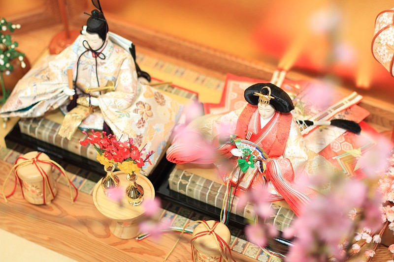 女儿节,留白,女人,水平画幅,优美,手艺,日本,2015年