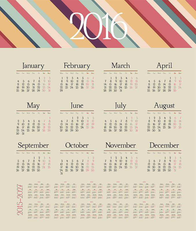 星期一,日历,2015年,星期,开端,2025,2020,事件,计划书,月