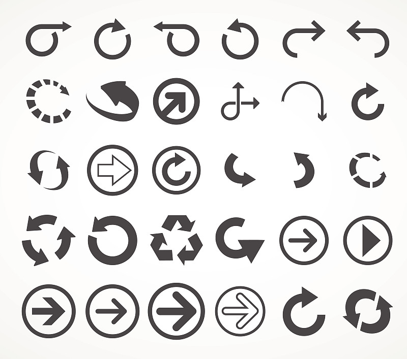 箭头符号,循环符号,循环利用,箭,圆形,反差,绘画插图,计算机制图,计算机图形学,光标