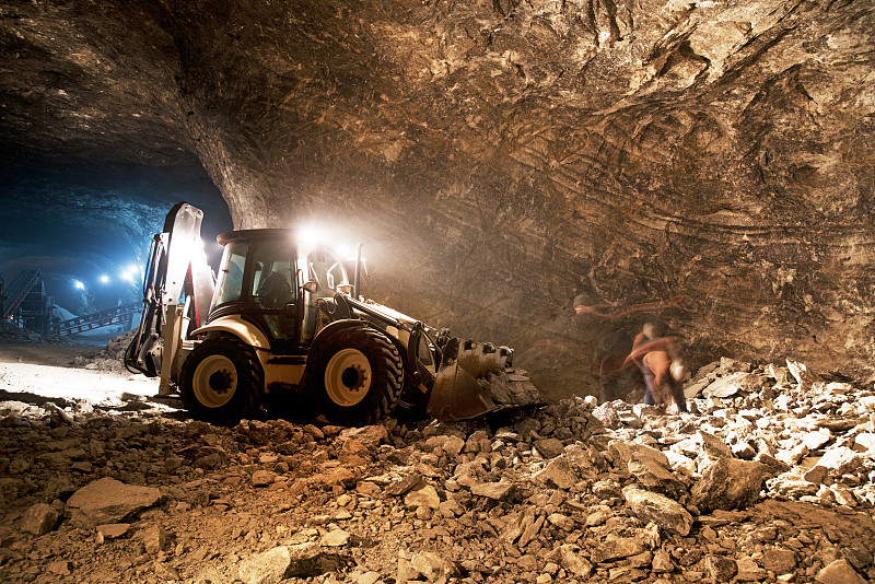 矿,地下的,职业,采矿业,隧道,堆土机,推土机,机器,建筑工地,洞穴